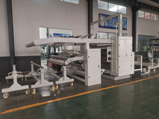 ακρίβεια 6000 KG Hot Melt Glue Sofa Fabric Laminating Machine 2000mm για οικιακά υφάσματα