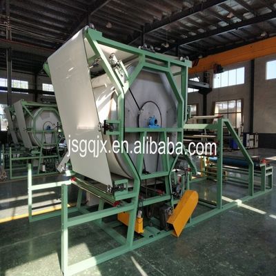 Ταχύτητα παραγωγής 5-45m/min Μηχανή λαμινισμού αφρού από σφουγγάρι υφάσματος για την κατασκευή επένδυσης χαλιών
